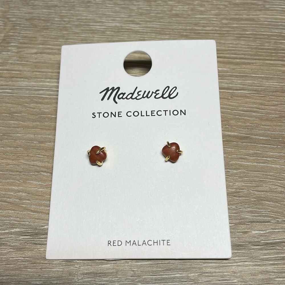NWT Madewell Stone Collection stud earrings